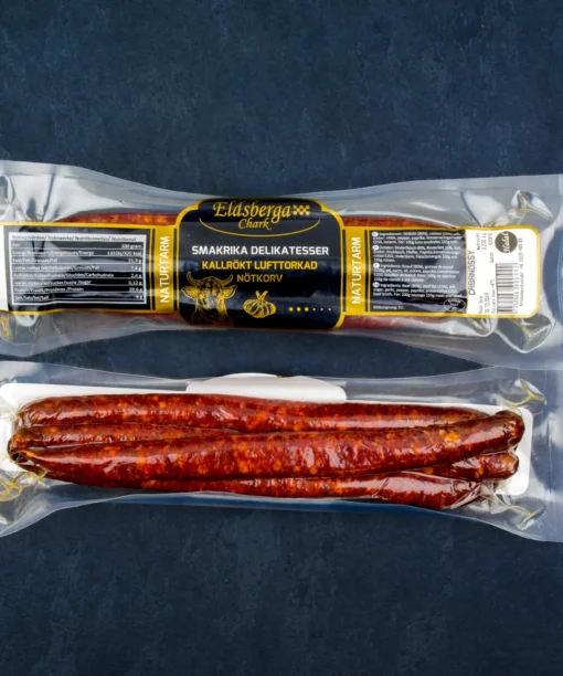 Cabanossy ölkorv, producerad av Eldsberga Chark